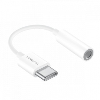 Adaptor Huawei USB tip C la mufă pentru căști de 3,5 mm CM20 alb 55030086 foto