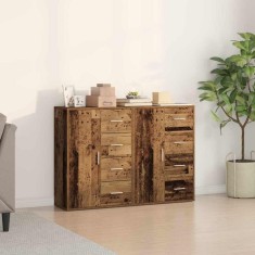 vidaXL Dulapuri 2 piese Lemn Vechi 60x31x84 cm Lemn Stratificat