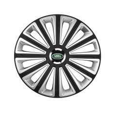 trend Set 4 capace roti Silver/black cu inel cromat Trend R16 pentru gama auto Land Rover Trend Silver-Black