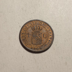 Spania 1 Centimo 1906 UNC