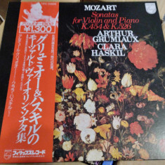 Vinil "Japan Press" Mozart - SONATAS for violin and piano k.454 & k.526 (VG++)