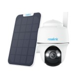 Camera de supraveghere cu Panou Solar, Reolink Go PT Plus G430 cu 4G - LTE, baterie reincarcabila, vizibilitate 360&deg;, detectare Persoana/Vehicul, rezo