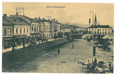 4872 - SIGHET, Maramures, Market, Romania - old postcard - unused foto