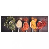 Gossi covoras bucatarie, lavabil, imprimeu linguri, 60x300 cm