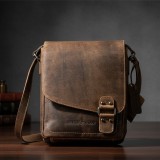 Geanta de umar tip borseta pentru barbati din piele naturala, Greenwood&reg; Hetwig, 19x24x7 cm