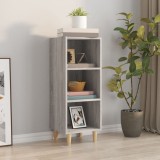 vidaXL Servantă, gri sonoma, 34,5x32,5x90 cm, lemn compozit