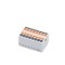 Conectori 225-16 PTFIX 2.5mm pe sina DIN