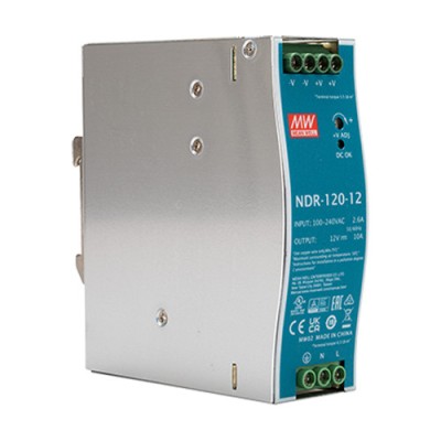 Sursa de alimentare in comutatie, 12V / 10A, sina DIN - MEAN WELL NDR-120-12 SafetyGuard Surveillance foto