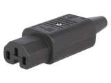 Conector Alimentare AC IEC 60320 10A 250V Drept