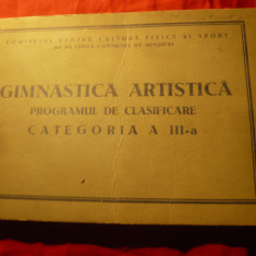 Program de Clasificare Artistica categoria III Gimnastica Artistica-anii'60-,60p