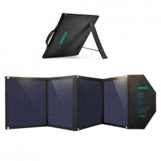 Panou solar portabil fotovoltaic pentru camping Choetech SC008 120W, Pliabil, 10 adaptoare DC, 1x USB-C, 1x USB Quick Charge foto