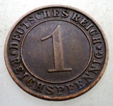 B.203 GERMANIA WEIMAR 1 REICHSPFENNIG 1934 A