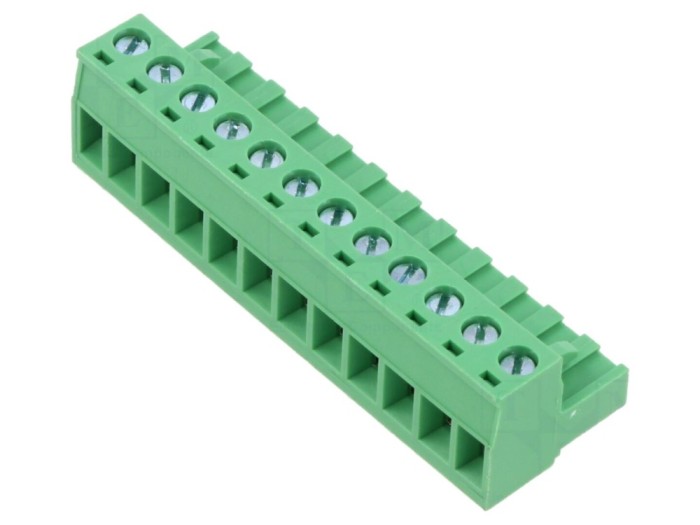Conector regletă deconectabilă mamă dreaptă 12 pini