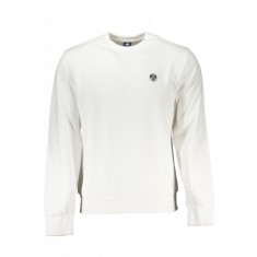 Bluza barbati, cu mini logo brodat, Regular fit, alb, S