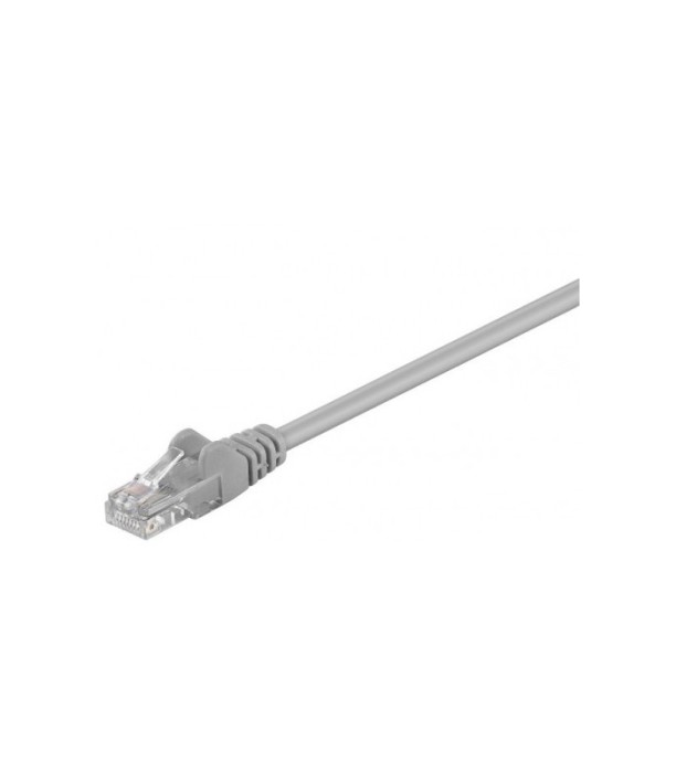 Cablu UTP 1.5m gri patchcord retea CCA CAT5e 2x RJ45 Goobay