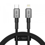 Cablu Date si Incarcare USB-C - Lightning Tech-Protect Ultraboost DNA, 27W, 1m, Gri, Apple
