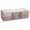 Ladă Decorativă, Model Family, Lemn, Imprimare Mesaj, Maro, 28x10x8cm, Oem