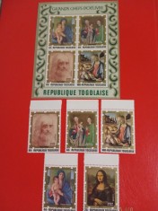 TOGO, PICTURI - BLOC + SERIE COMPLETA MNH foto