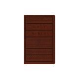 ESV Large Print Personal Size Bible (Trutone, Brown, Engraved Mantel Design)