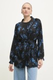 Answear Lab camasa culoarea negru, desfacut, modelator