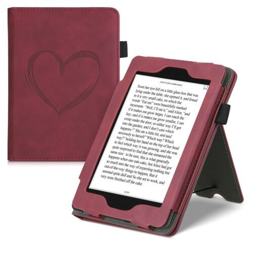 Husa pentru Kindle Paperwhite 10, Piele ecologica, Rosu, Kwmobile, 50222.04