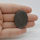 Cabochon obsidian silver 35x26x5mm c19