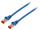 Patch cord S/FTP 6 litat Cu LSZH albastru 25m - Patch cord S/FTP 6 litat Cu LSZH albastru 25m