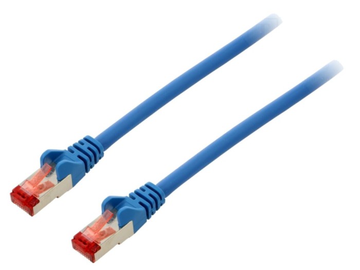 Patch cord S/FTP Cat6 albastru 2m
