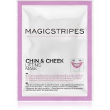 MAGICSTRIPES Chin &amp; Cheek Lifting Mask mască hidrogel, cu efect de fermitate, pentru bărbie și față 1 buc