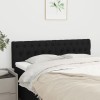 VidaXL Tăblii de pat, 2 buc, negru, 72x7x78/88 cm, textil 346342