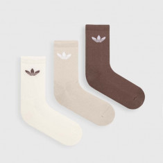 adidas Originals șosete 6-pack culoarea bej IT7570