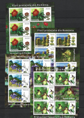 ROMANIA 2020 - FLORI PROTEJATE DIN ROMANIA, MINICOLI, MNH - LP 2296 foto