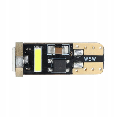 CANBUS bec W5W T10 7020 3 SMD alb iluminat interior foto