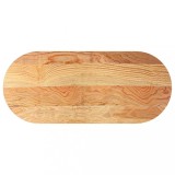 Cumpara ieftin Blat de masa maro deschis 140x60x4 cm lemn masiv de stejar oval