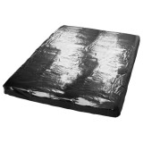 Masaj Nuru alunecos - Cearsaf de Pat din PVC pentru Jocuri Umede si Alunecoase - culoare Negru