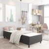 VidaXL Cadru pat continental, gri, 90x200 cm, material textil
