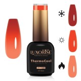 Cumpara ieftin Oja Semipermanenta Termica 3 Culori LUXORISE ThermoCool - Orange Flip 10ml