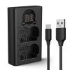 Incarcator Dublu Baterii K&amp;F Concept NP-W235 Battery Charger