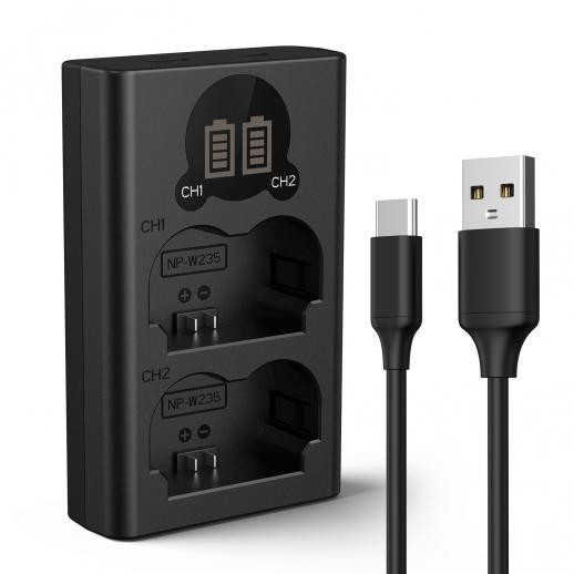 Incarcator Dublu Baterii K&amp;F Concept NP-W235 Battery Charger
