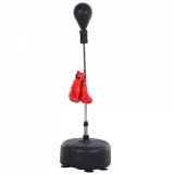 Cumpara ieftin HOMCOM Punching Ball Sac de Box Sol cu Manusi Incluse Inaltime Reglabila