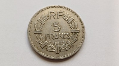 Franta-5 Francs 1935-Ni foto