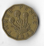 Moneda 3 pence 1943 - Marea Britanie, Europa, Alama
