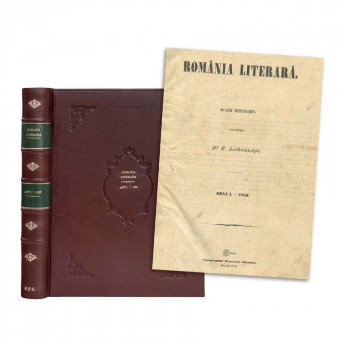 Publicația &bdquo;Rom&acirc;nia Literară&rdquo;, anul I, nr 1, 1 ianuarie 1855- nr. 47, 3 decembrie 1855 + Supliment la Rom&acirc;nia Literară -1855