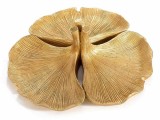 Tava decorativa polirasina aurie Ginko 24x8 cm
