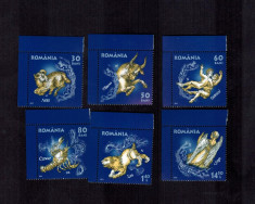 Romania 2011 Zodiac Serie completa colt de cola MNH foto