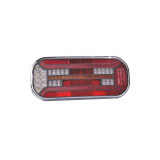 Lampa spate 302x130, LED, 6 functii, stanga, ceata, Fristom Cod: FT-600 L Automotive TrustedCars, Oem