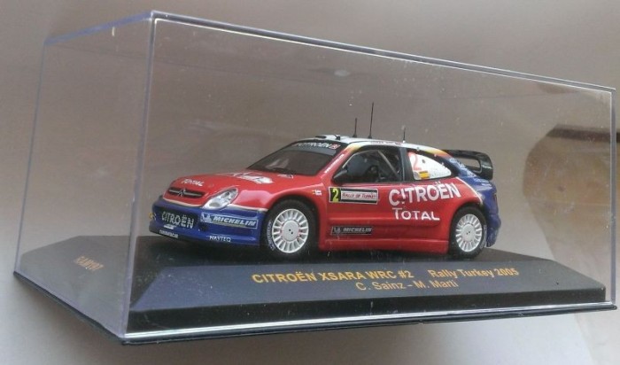 Macheta Citroen Xsara WRC #2 Rally Turkey 2005 Sainz - IXO Premium 1/43 (Raliu)