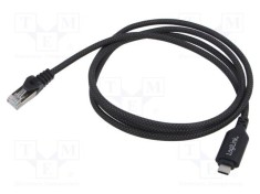 Cablu USB 3.2 USB-C la RJ45 Cat6 1m negru LOGILINK
