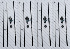 SET 4 Lansete 3,30m KOMODO din 3 bucati 3,75LBS SI 4 Mulinete RAINBOW HT60