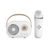 Cumpara ieftin Aparat Karaoke Portabil iSEN C20 Plus, Alb, Microfon Wireless UHF, Bluetooth 5.0, Sunet HIFI, Anti-howling, Autonomie 2-4H, Aplicatii Multiple, Bateri